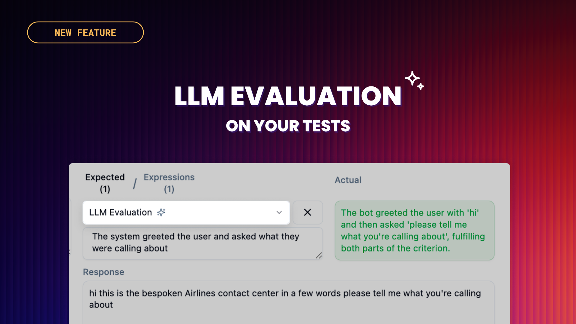 Introducing LLM Evaluation for Conversational AI Testing